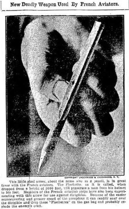 Флешетта - малоизвестное оружие времен Первой мировой войны (10 фото)