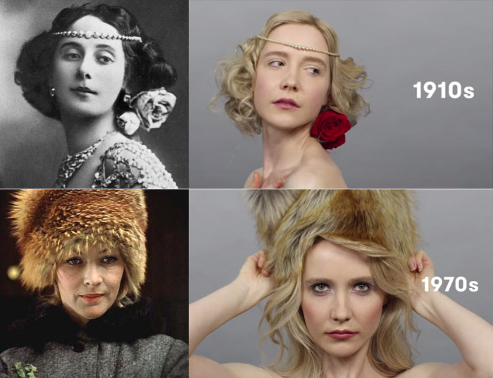 Реальные прототипы женских образов в видео «Сто лет красоты» про Россию (12 фото + видео)