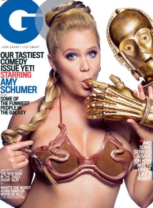 Эми Шумер предстала в образе раскрепощенной принцессы Леи из «Звёздных войн» в новой фотосесси для журнала GQ (6 фото)