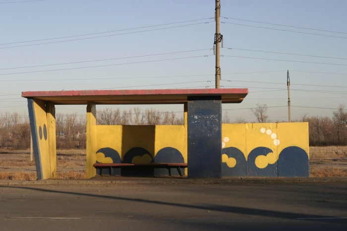 Автобусные остановки времен СССР (47 фото)