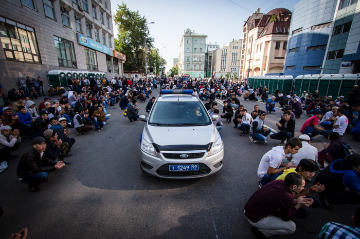 Мусульмане Москвы отметили окончание Рамадана (47 фото)
