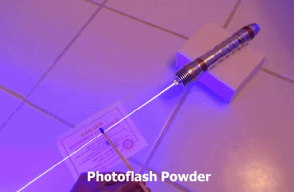 Мощный ручной лазер в действии (8 гифок)
