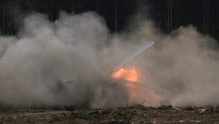 На авиашоу под Рязанью разбился боевой вертолет Ми-28Н «Ночной охотник» (6 фото + видео)