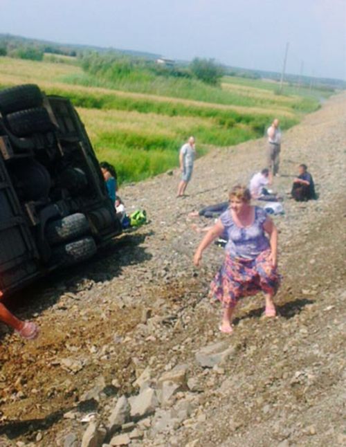 В Хабаровском крае столкнулись рейсовые автобусы. 16 человек погибли, более 60 получили ранения (3 фото)