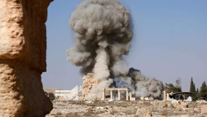 Боевики ИГИЛ уничтожили храм Ваала в Пальмире (5 фото)