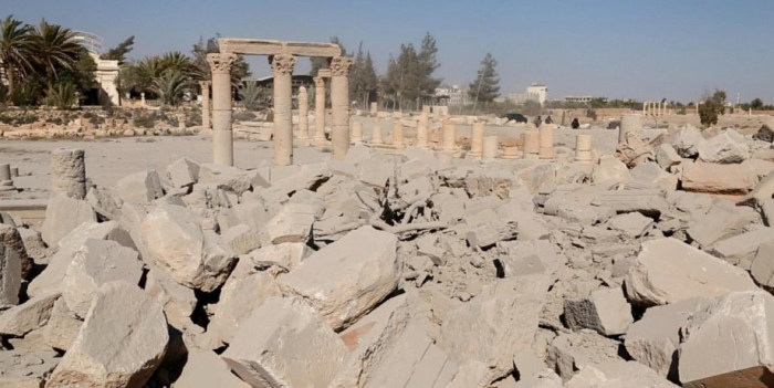 Боевики ИГИЛ уничтожили храм Ваала в Пальмире (5 фото)
