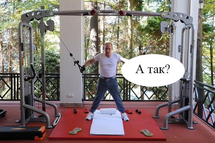 Владимир Путин и Дмитрий Медведев провели совместную тренировку (21 фото + видео)