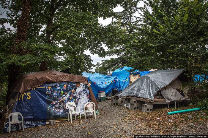Коммуна бездомных в Сиэтле (24 фото)