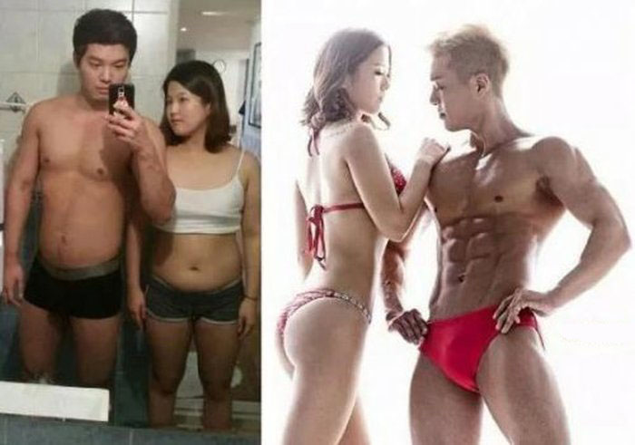 Нереальная трансформация молодой корейской пары (5 фото)