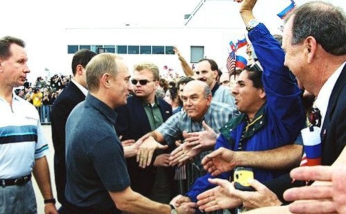 Встречи Владимира Путина с рядовыми американцами (12 фото)