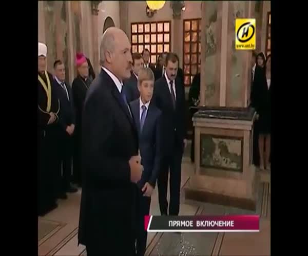 Странный жест Коли Лукашенко, сына Александра Лукашенко