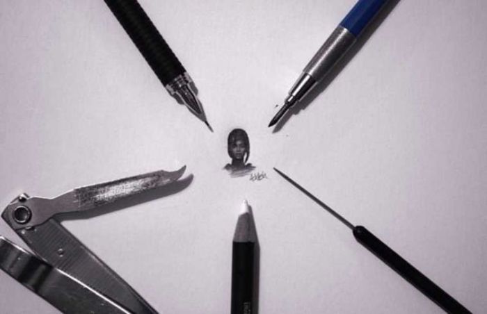 Миниатюрные рисунки Ашиша Пателя, которые умещаются на простом карандаше (20 рисунков)