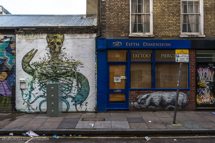 Уличное искусство в Лондоне (42 фото)