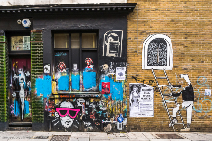 Уличное искусство в Лондоне (42 фото)