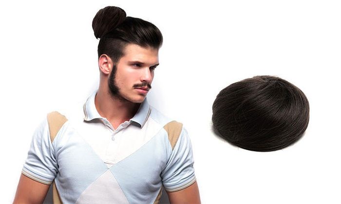 Мужские накладные пучки волос - новый аксессуар для тех, кто хочет быть в тренде (3 фото)