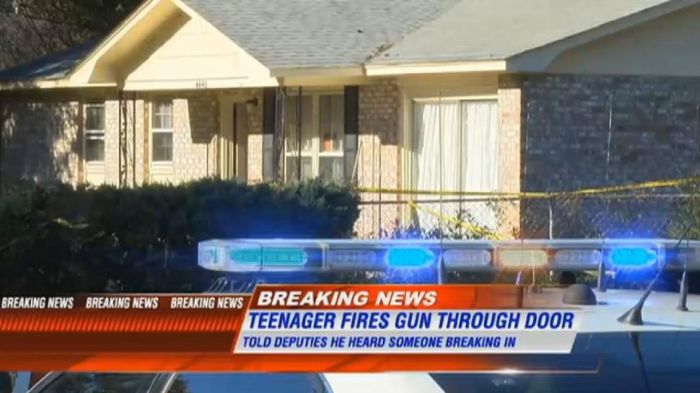 В США 13-летний подросток застрелил грабителя из маминого пистолета (4 фото)