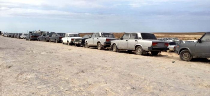 На туркмено-казахстанской границе пявилась свалка отечественных автомобилей (5 фото)