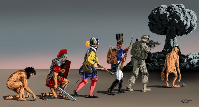 «Война и мир» - новый проект художника Гюндуза Агаева (8 рисунков)