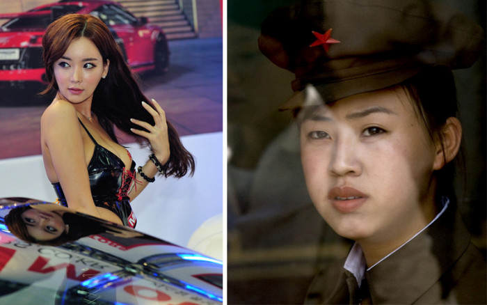 Различия между девушками Северной и Южной Кореи (20 фото)