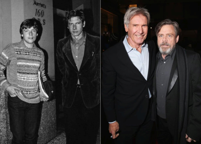 Актеры «Звездных войн» на премьерах фильма тогда и сейчас (6 фото)