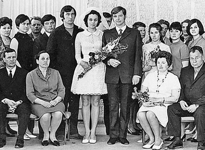Свадебные снимки советских знаменитостей (6 фото)
