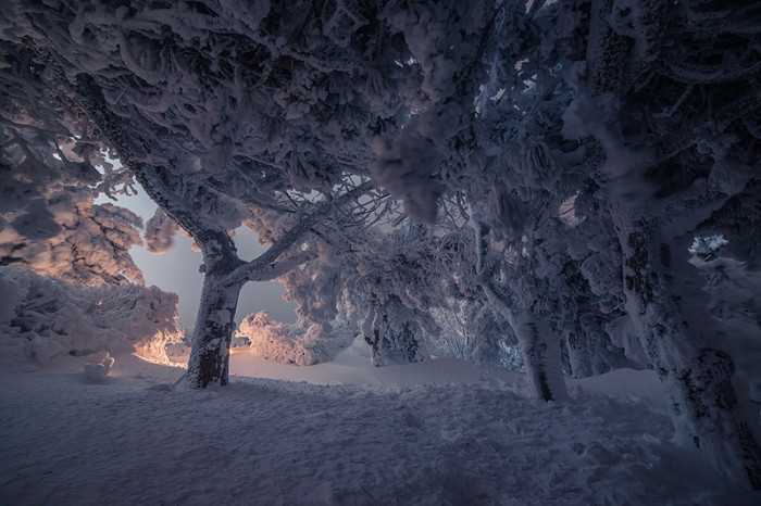 Зимние пейзажи Пятигорска (12 фото)