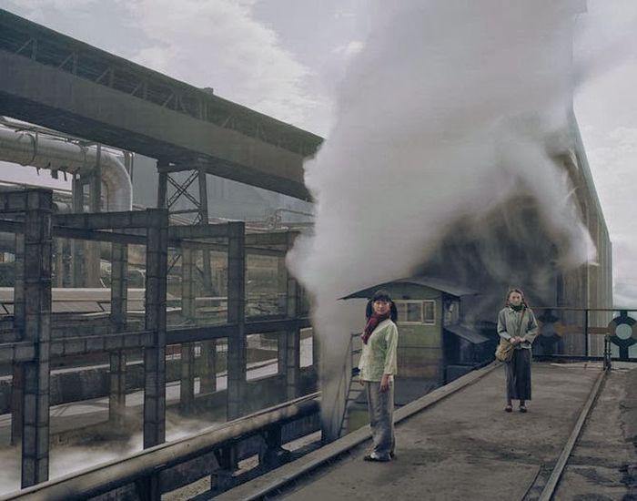 Заброшенные городские и промышленные китайские пейзажи в фотопроекте Чена Чжагана (44 фото)