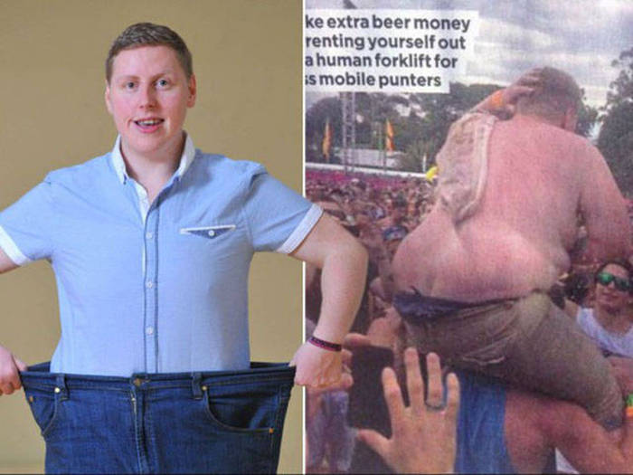 Полный парень решил сесть на диету после того как стал интернет-мемом (7 фото)