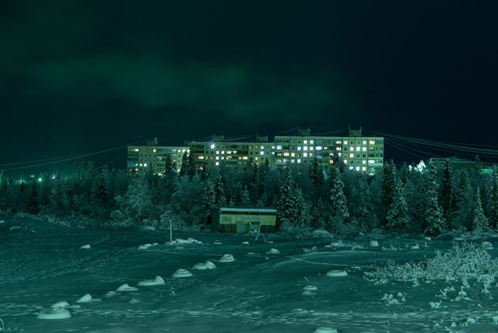Полярная ночь в Мурманске (27 фото)