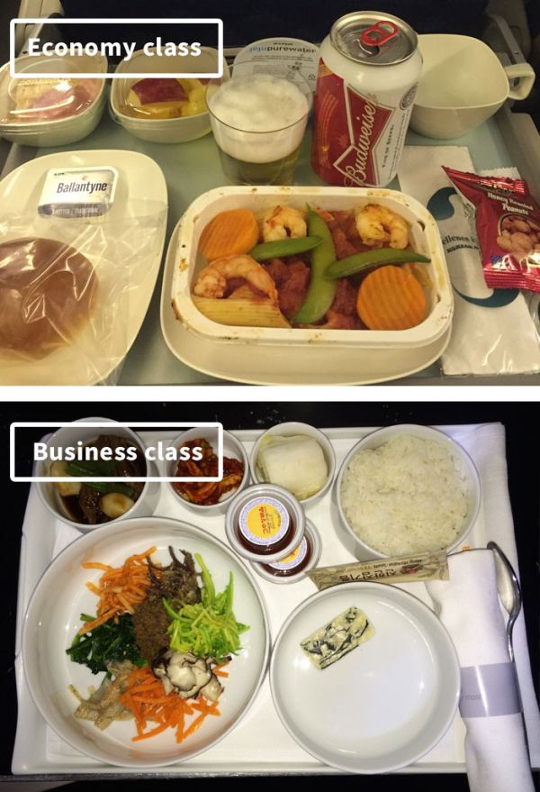 Чем кормят своих пассажиров различные авиакомпании (19 фото)