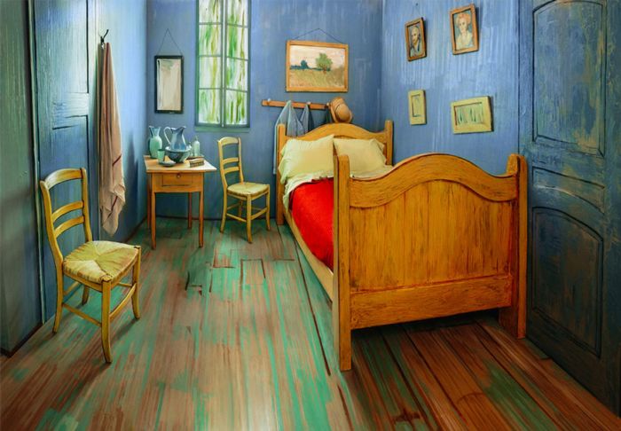 В Чикагском институте искусств воссоздали комнату с картины Ван Гога «Спальня в Арле» (6 фото)