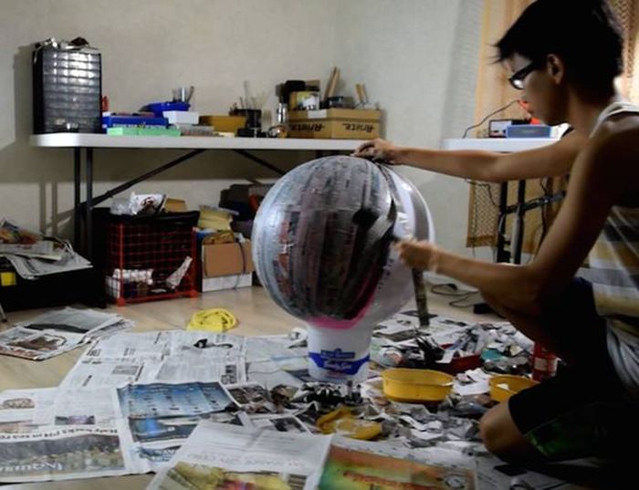 Филиппинский подросток собрал копию робота BB-8 из «Звездных войн» (17 фото)