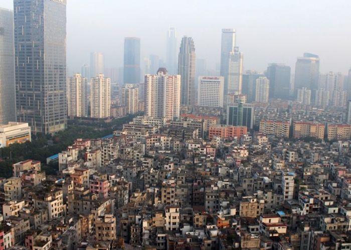 Китайская деревня посреди небоскребов Гуанчжоу (17 фото)