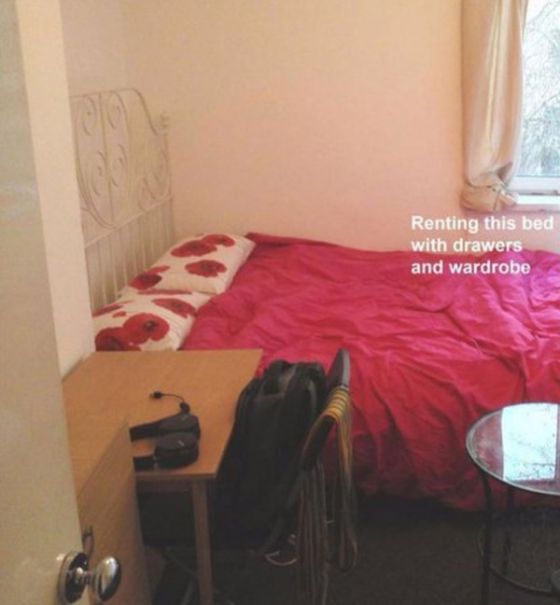 В Лондоне предлагают арендовать угол в комнате с матрасом на полу за 430 фунтов стерлингов (фото)