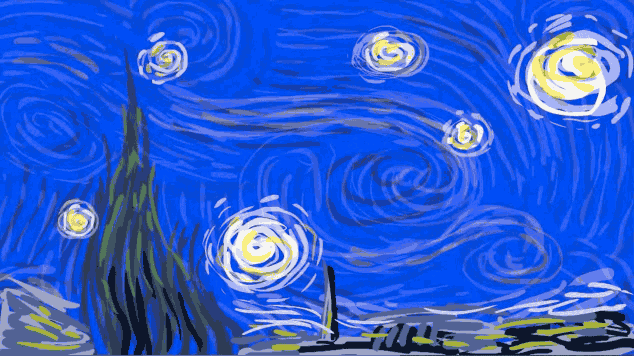 Спустя более 100 лет удалось понять, что изображено на картине Ван Гога «Звездная ночь» (6 гифок)