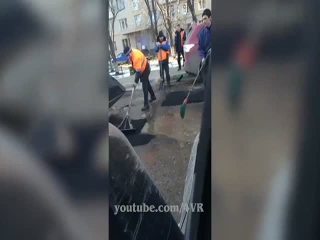 Ямочный ремонт в Москве