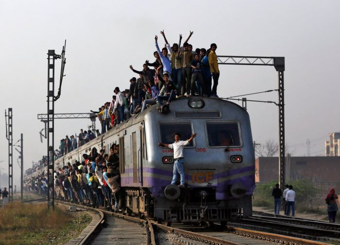 Железнодорожный транспорт Индии (13 фото)