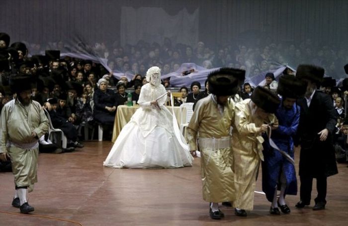 Традиционная иудейская свадьба в Израиле (22 фото)