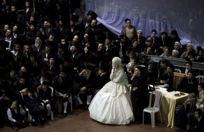 Традиционная иудейская свадьба в Израиле (22 фото)