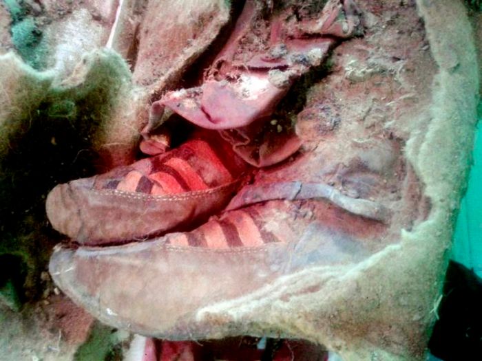 В Монголии обнаружили мумию в обуви, напоминающей современные кроссовки (6 фото)
