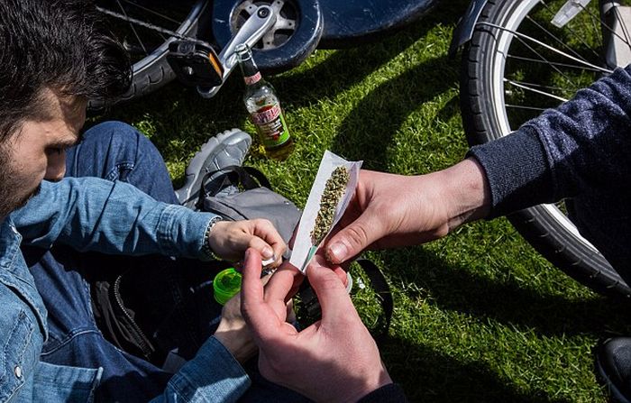 Британские любители марихуаны отметили «День марихуаны» (16 фото)