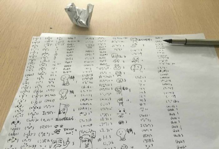 В Китае профессор наказал студентов, заставив их писать от руки тысячу эмотиконов (4 фото)
