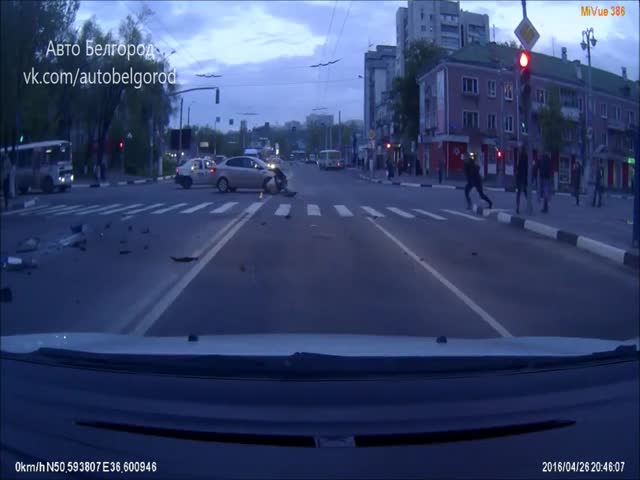 ДТП с автомобилем ППС в Белгороде