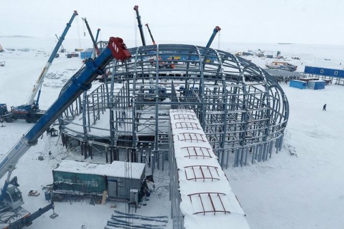 «Арктический трилистник» - уникальный военный объект в Арктике (17 фото)