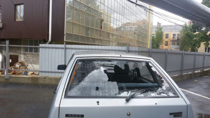 Как ставропольцы спасали свои автомобили от града (19 фото)