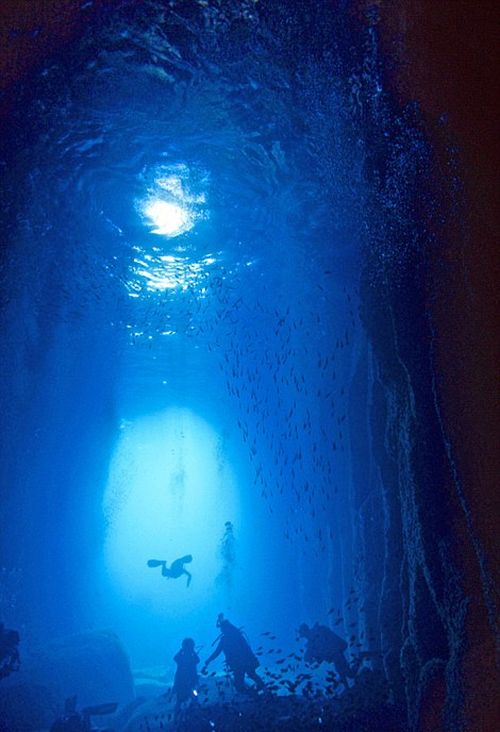 Удивительные подводные пещеры на снимках Чарли Юнга (13 фото)