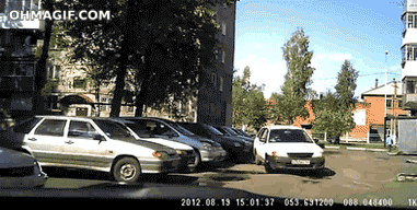 Водители, которые не научились парковаться (12 гифок)
