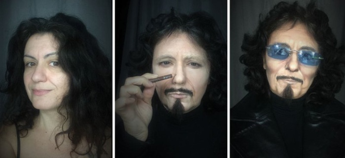 При помощи макияжа итальянка превращает себя в известных персонажей (18 фото)