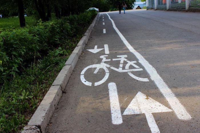 Велосипедные дорожки в Уфе (6 фото)