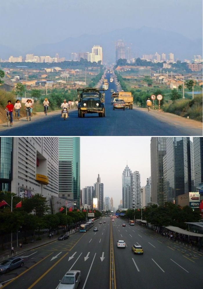 Как менялись мегаполисы (14 фото)